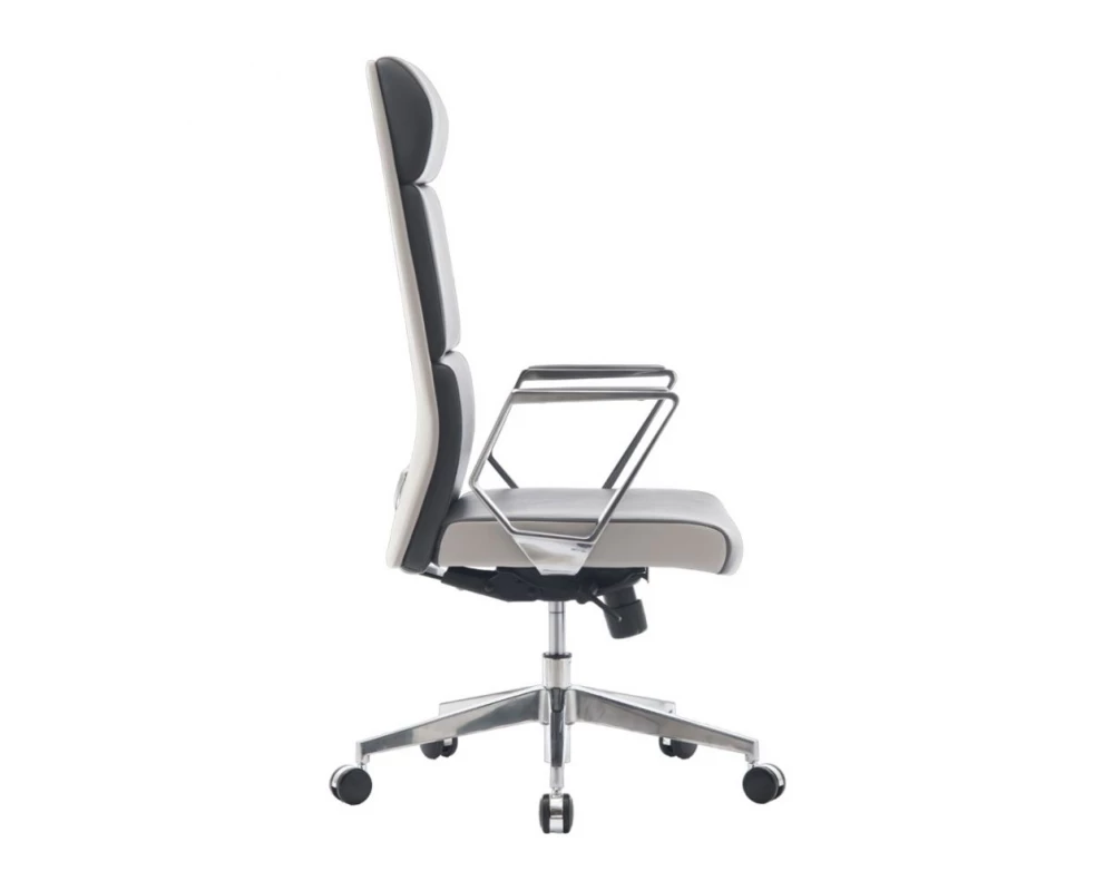 Кресло D Sting Экокожа, Темно-серый/Светло-серый