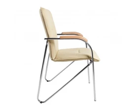 Стул D Samba RU Экокожа, Бежевый/Бук images