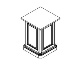 Опора для стола 500x500x775 Монарх / Monarch images
