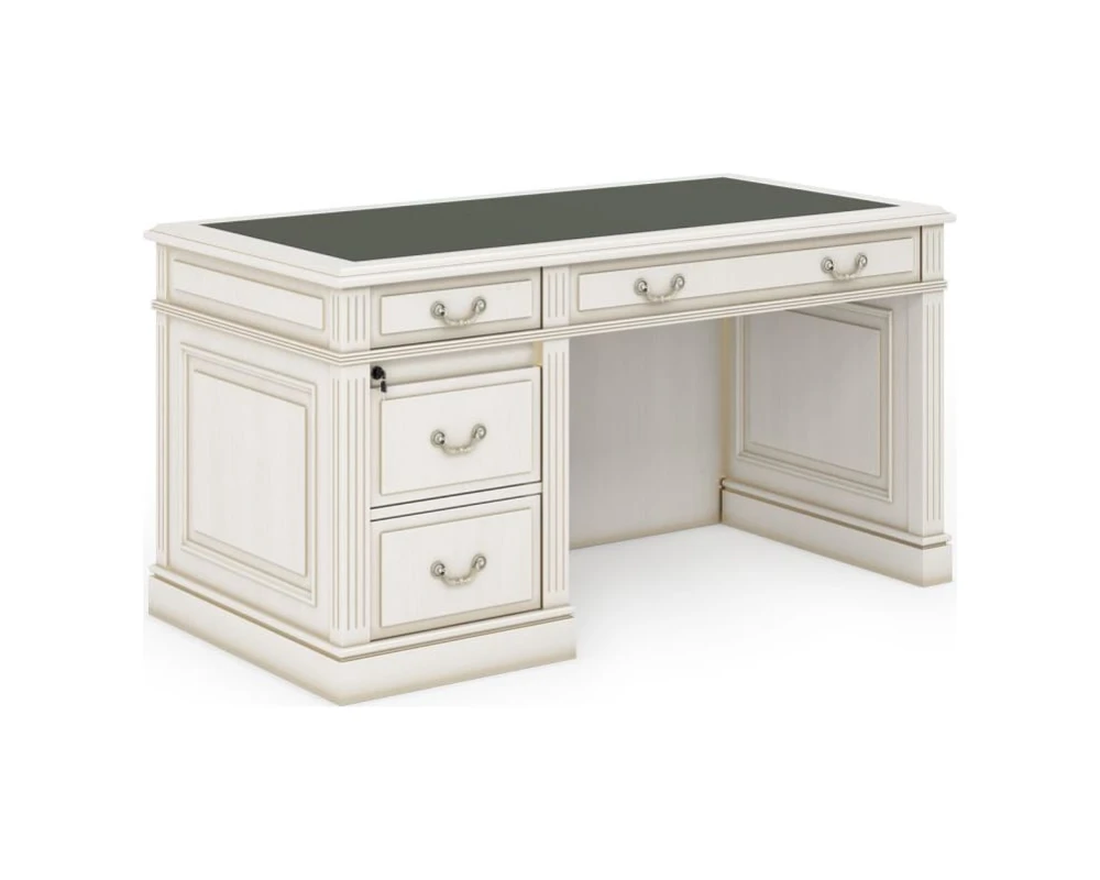 Стол письменный (тумба справа) 1500x750x800 Нью Интер Вайт / New Inter White