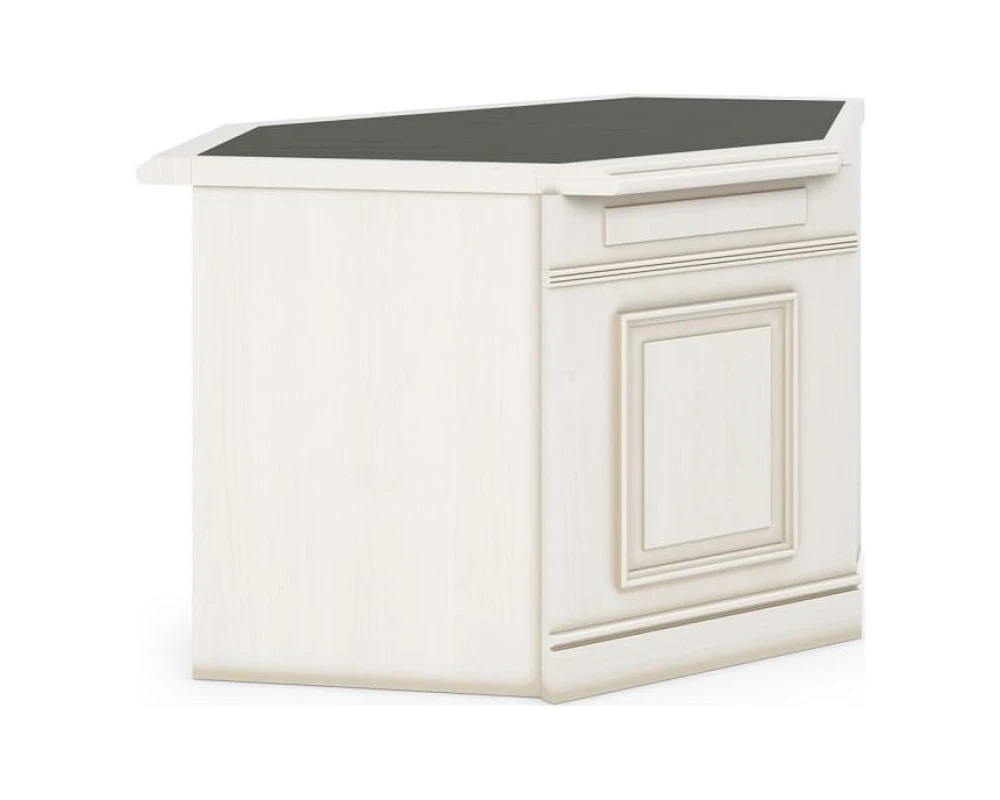 Угловой элемент стола для совещаний Нью Интер Вайт / New Inter White