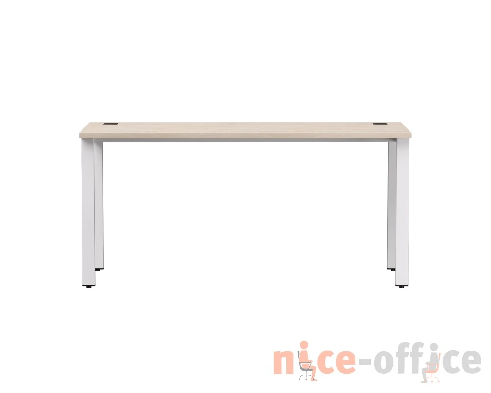 Стол прямой на металлокаркасе 1580х670х755 мм Everprof ЭВО / EVO Дуб соната/Белый