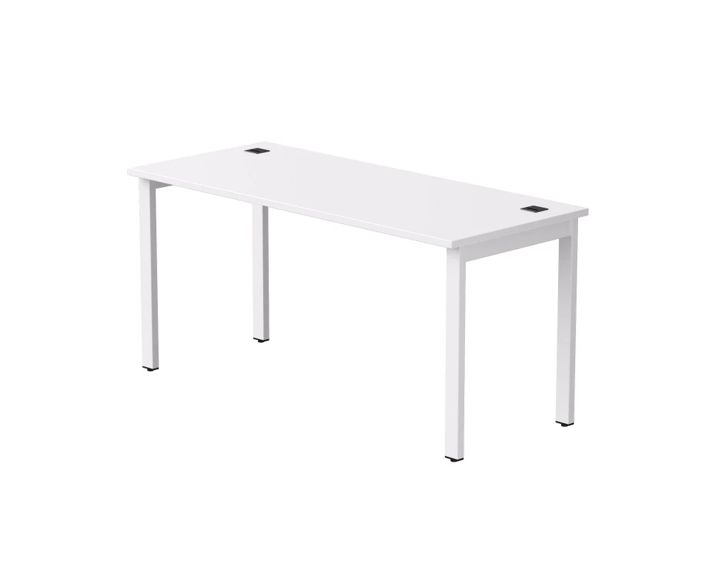 Стол прямой на металлокаркасе 1580х670х755 мм Everprof EVO Белый/Белый
