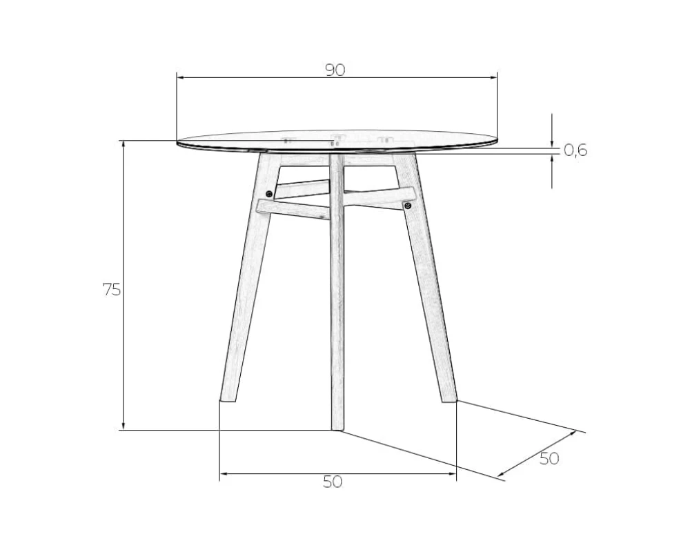 Стол обеденный HENRY'90 GLASS