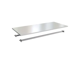 Столешница одинарная 160 (с траверсами) белый Steel images
