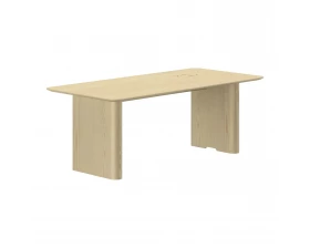 Стол руководителя лакированный с лючком слева 1850х950х720 Bosco images