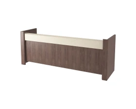 Стойка ресепшн с передней панель полуглянцевая/лакированная 3000х900х1180 Freeport images