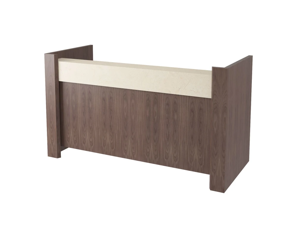 Стойка ресепшн с передней панелью полуглянцевая/лакированная 2000х900х1180 Freeport