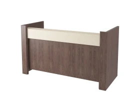 Стойка ресепшн с передней панелью полуглянцевая/лакированная 2000х900х1180 Freeport images