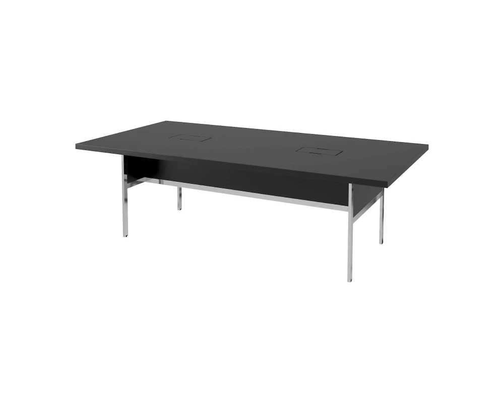 Стол для совещаний полуглянцевый/лакированный, хром. опоры 3000х1200х790 Gallery