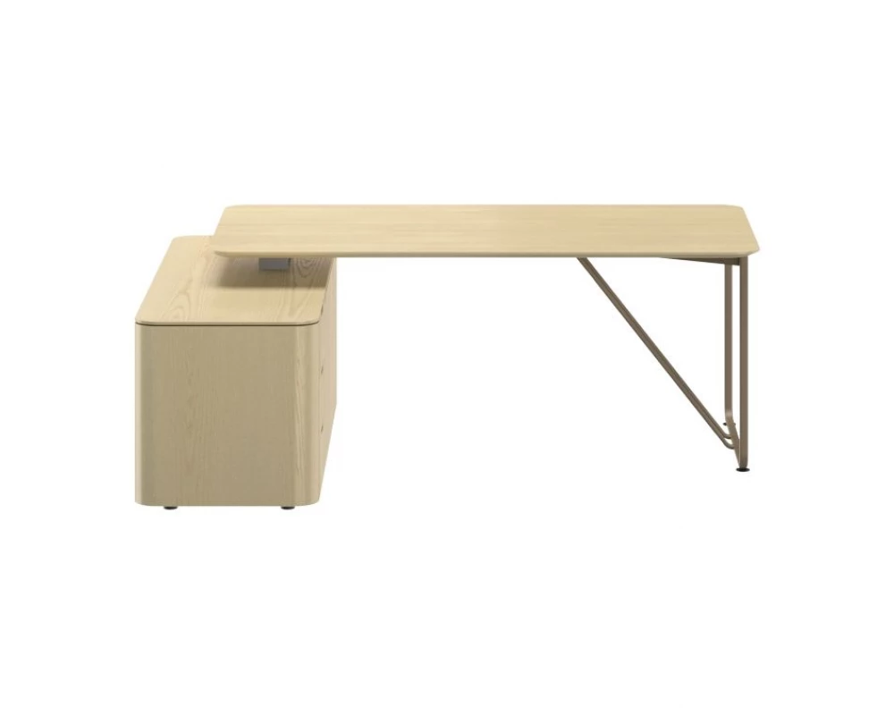 Стол руководителя с модулем матовый 2380х1625х745 Infinity