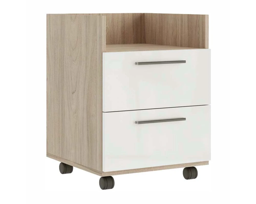 Тумба подкатная 43x45x58,8 Асти П / Asti P Вяз/Белый