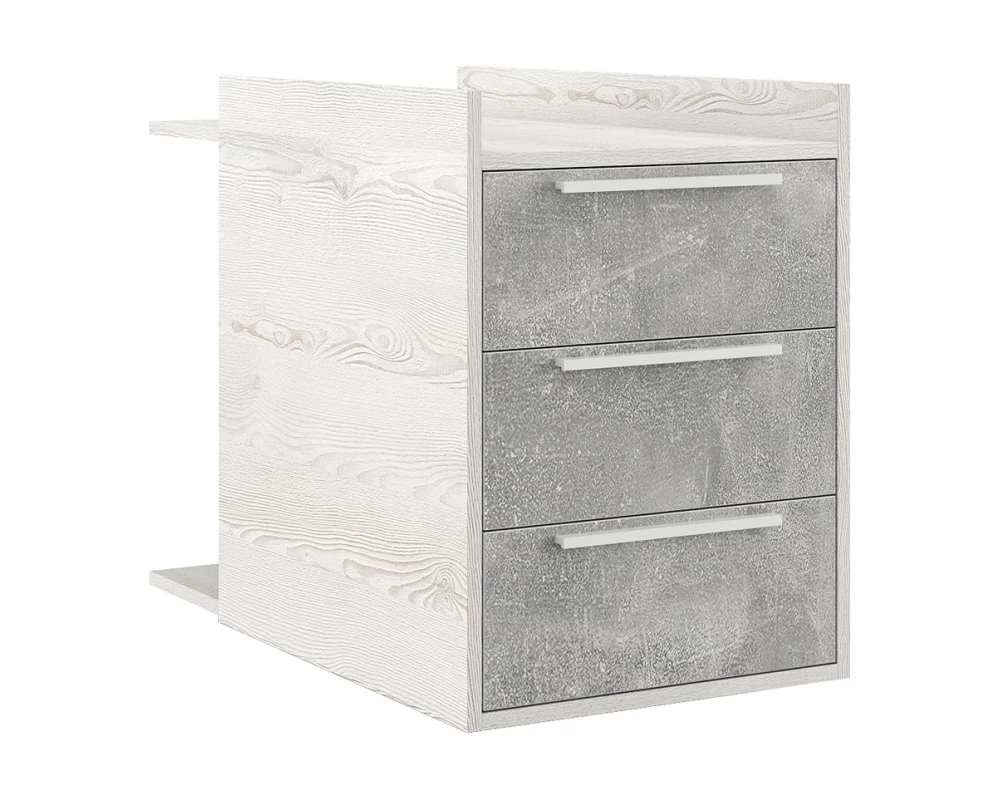 Тумба малая B-tone Сосна/Бетон светлый