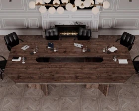 Мебель для переговорных Берн / Bern Дуб апрельский; Дуб атланта; Темный орех images