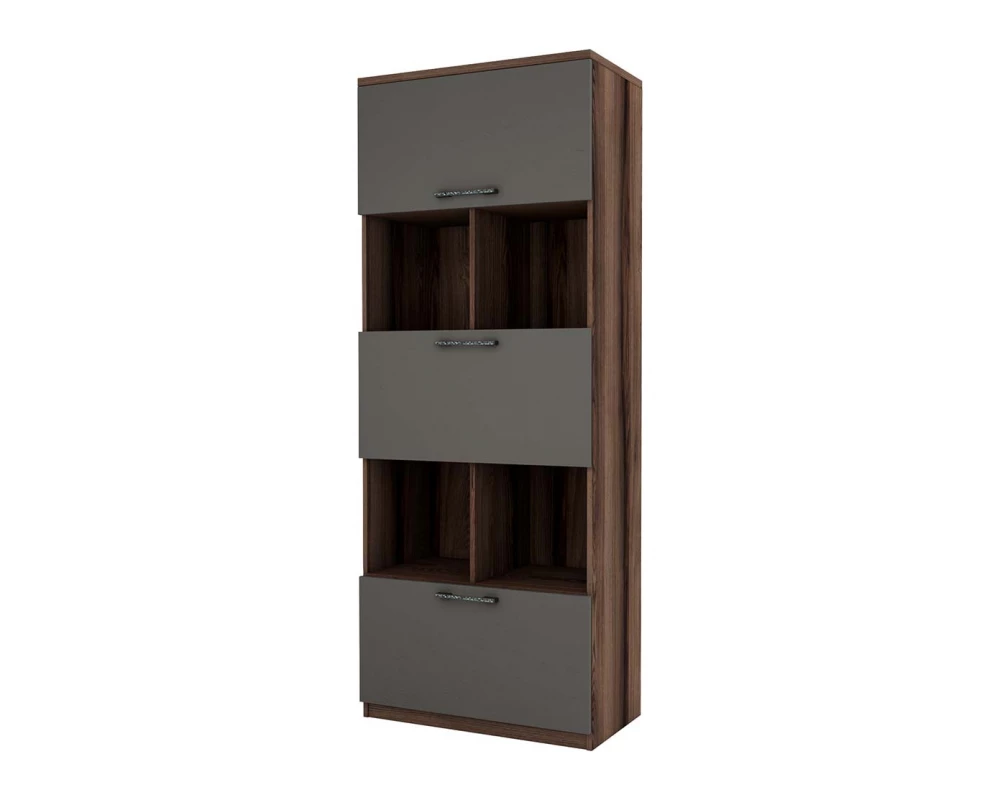 Шкаф для бумаг комби Fort Дезира темная