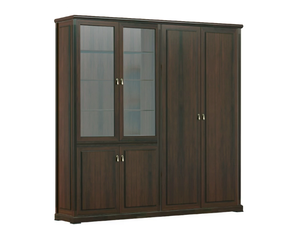 Шкаф для бумаг с гардеробом Ministry Орех южный