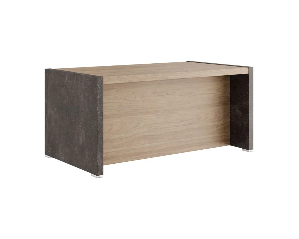 Стол письменный 160x88x75 Солид Б / Solid B Вяз/Бетон темный