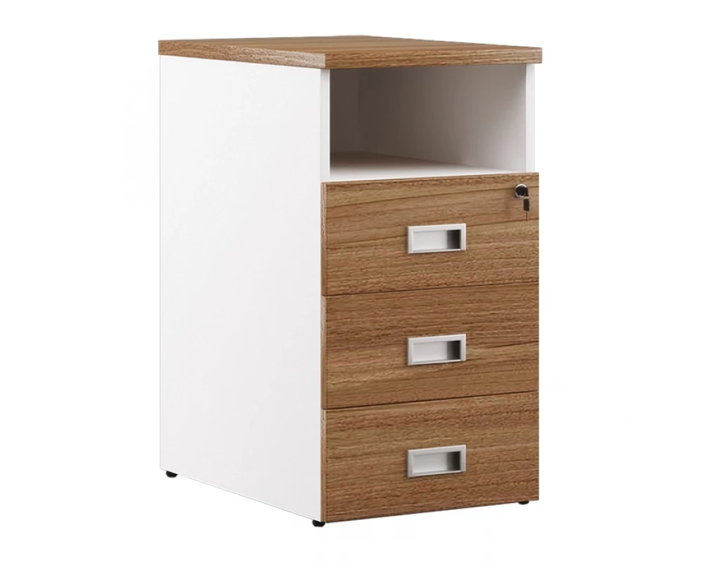 Тумба приставная 3 ящика 60 Tess Wood Орех