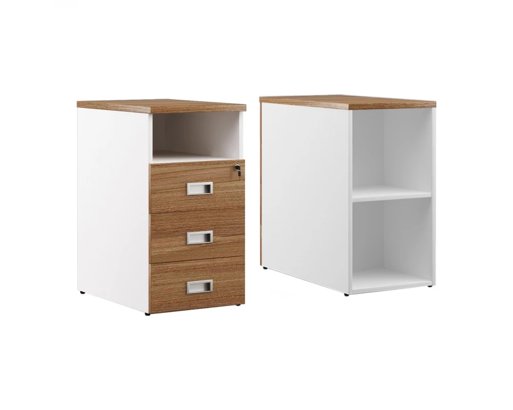 Тумба приставная 3 ящика 80 Tess Wood Орех