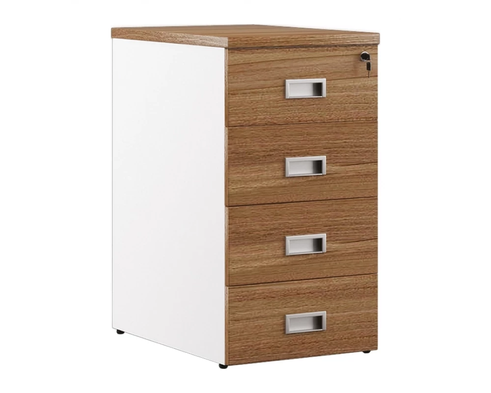 Тумба приставная 4 ящика 60 Tess Wood Орех