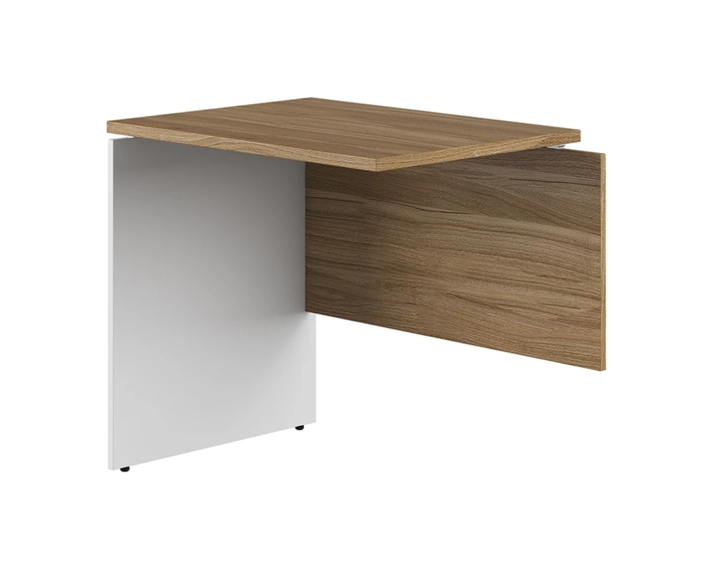 Приставной стол на ДСП опорах. Левый Тесс / Tess Орех