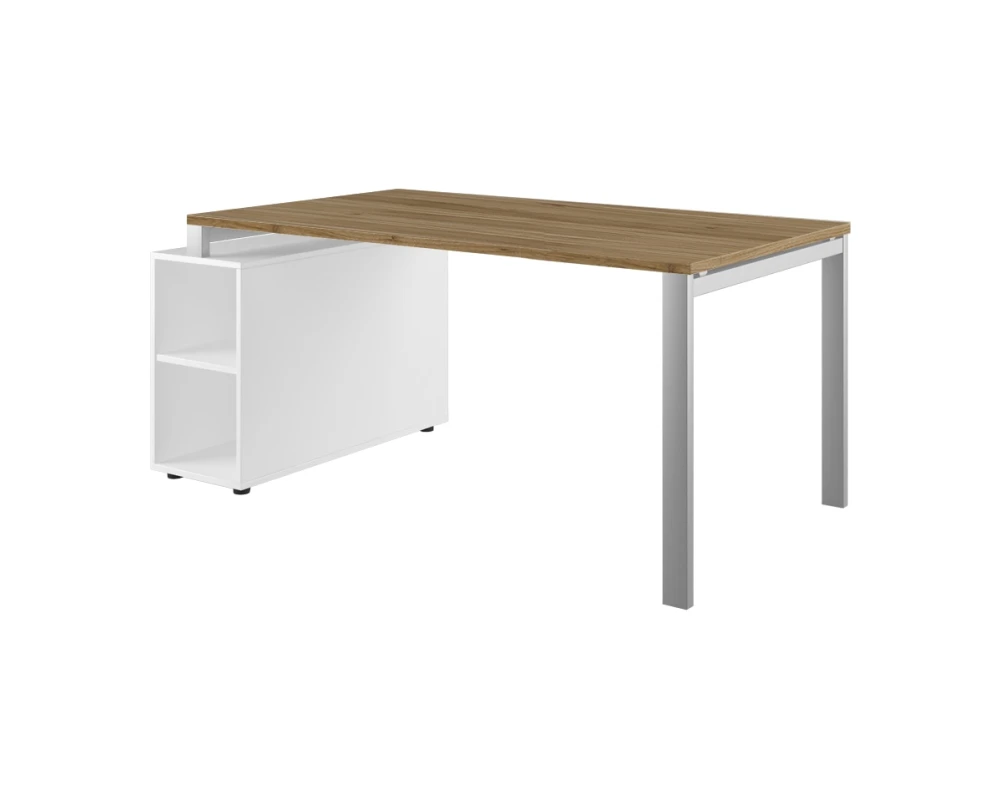 Стол руководителя на опорной тумбе. Правый 160 Тесс / Tess Орех