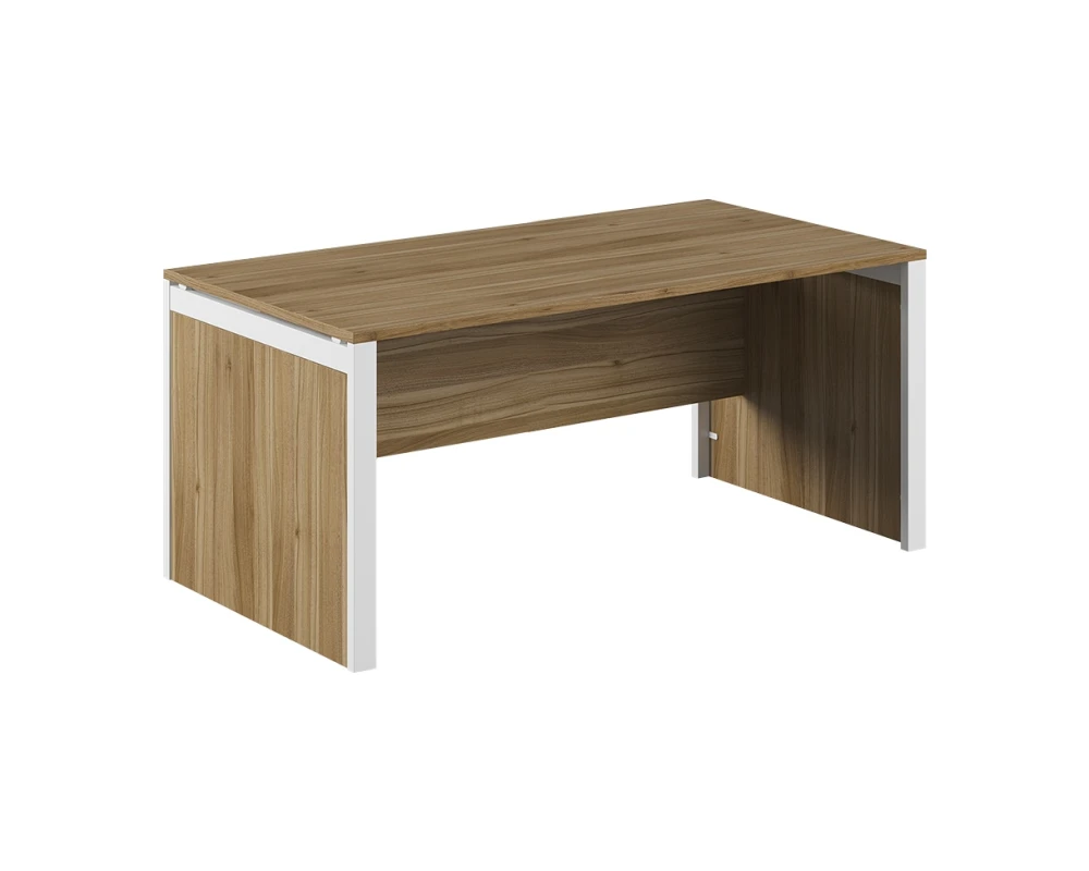 Стол руководителя на щитовых опорах 160 Тесс / Tess Орех