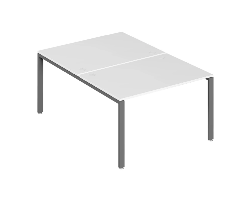 Бенч-система на 2 места 120x147x75 Trend Metal Белый