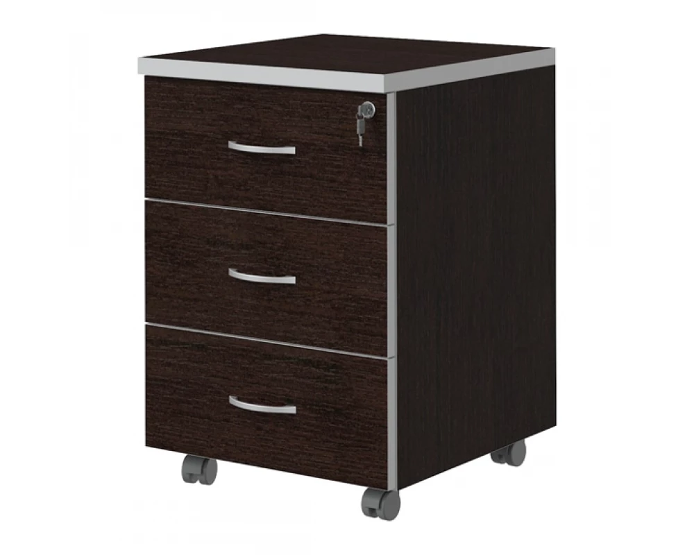 Тумба подкатная с 3 ящиками Swift Венге