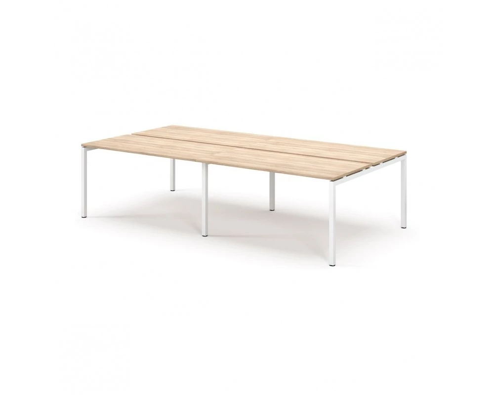 Бенч 4 рабочих места 236х139x75 Tour Дуб калифорния/Белый