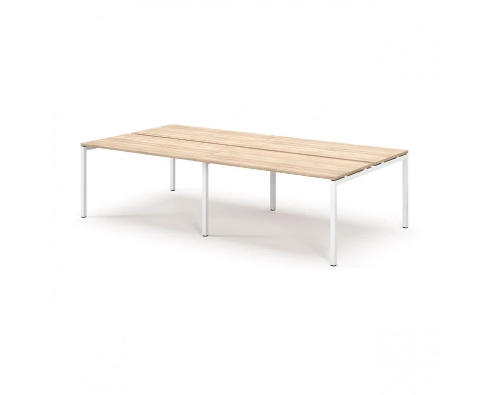 Бенч 4 рабочих места 276х139x75 Tour Дуб калифорния/Белый