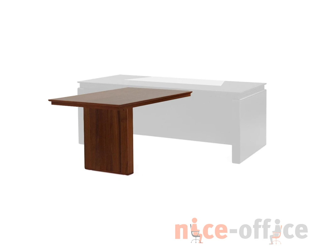 Брифинг-приставка для прямого стола 130x84x75 Eur Орех