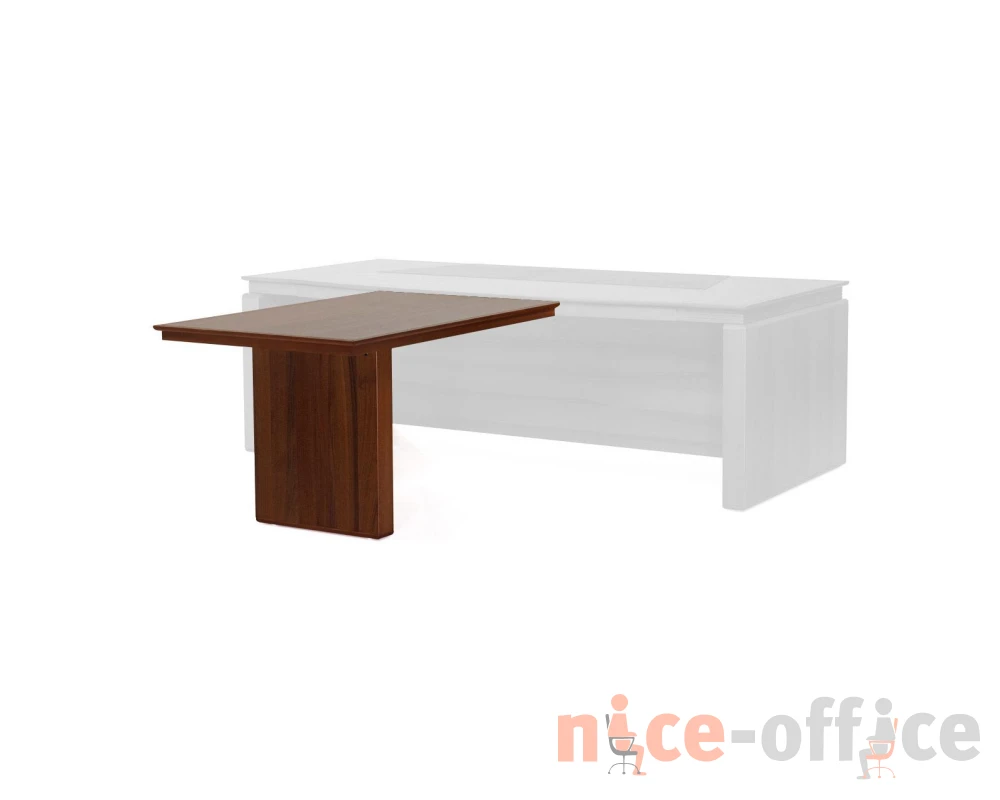 Брифинг-приставка для закруг. стола 130x84x75 Eur Орех