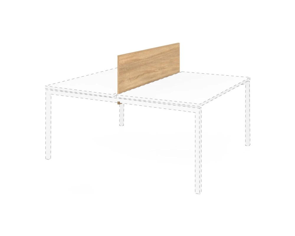 Экран бенча ДСП 158x1,8x46 Link Дуб калифорния