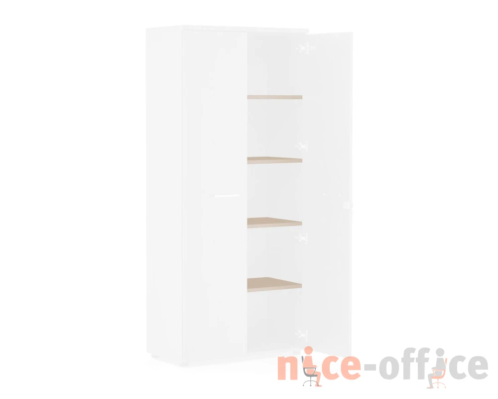 Комплект полок 4 76x38x1,8 Fermo/Rotonda Дуб светлый
