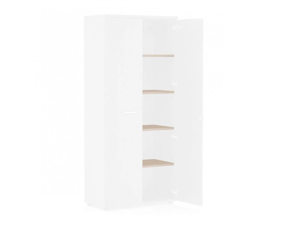 Комплект полок 4 76x38x1,8 Fermo/Rotonda Дуб светлый