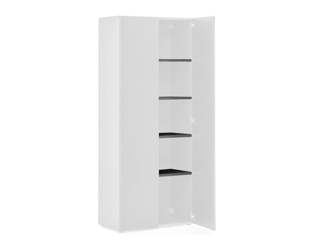 Полки для шкафа 4шт 76x37x2,2 Alea Антрацит