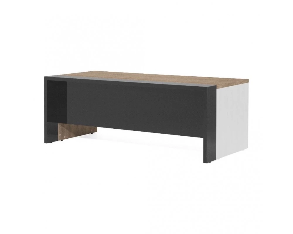 Стол 220 без одной опоры 220x95x76 Lava Гавана/Серый глянец