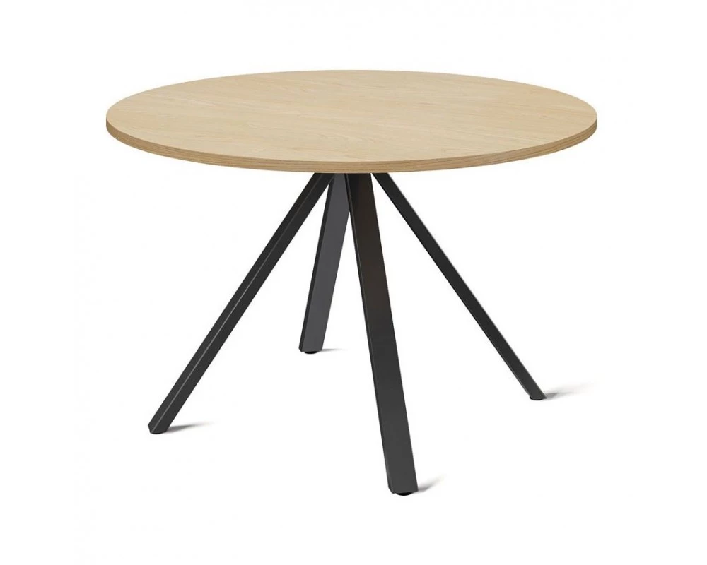 Стол для переговоров D120x76 Exe Дуб светлый/Черный