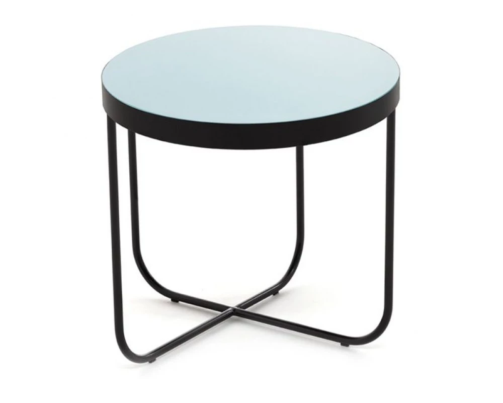 Стол кофейный 43x41 Cisterna S Стекло/Черный
