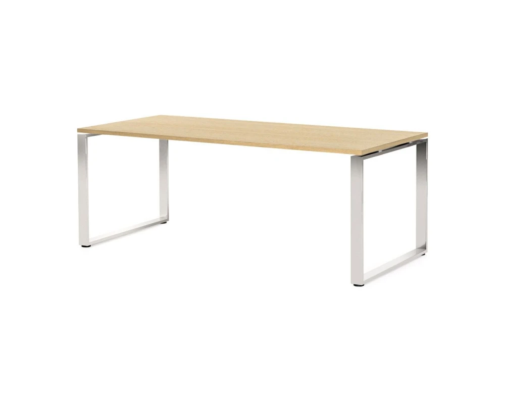 Стол письменный 200x90x76 Exe Дуб светлый/Хром