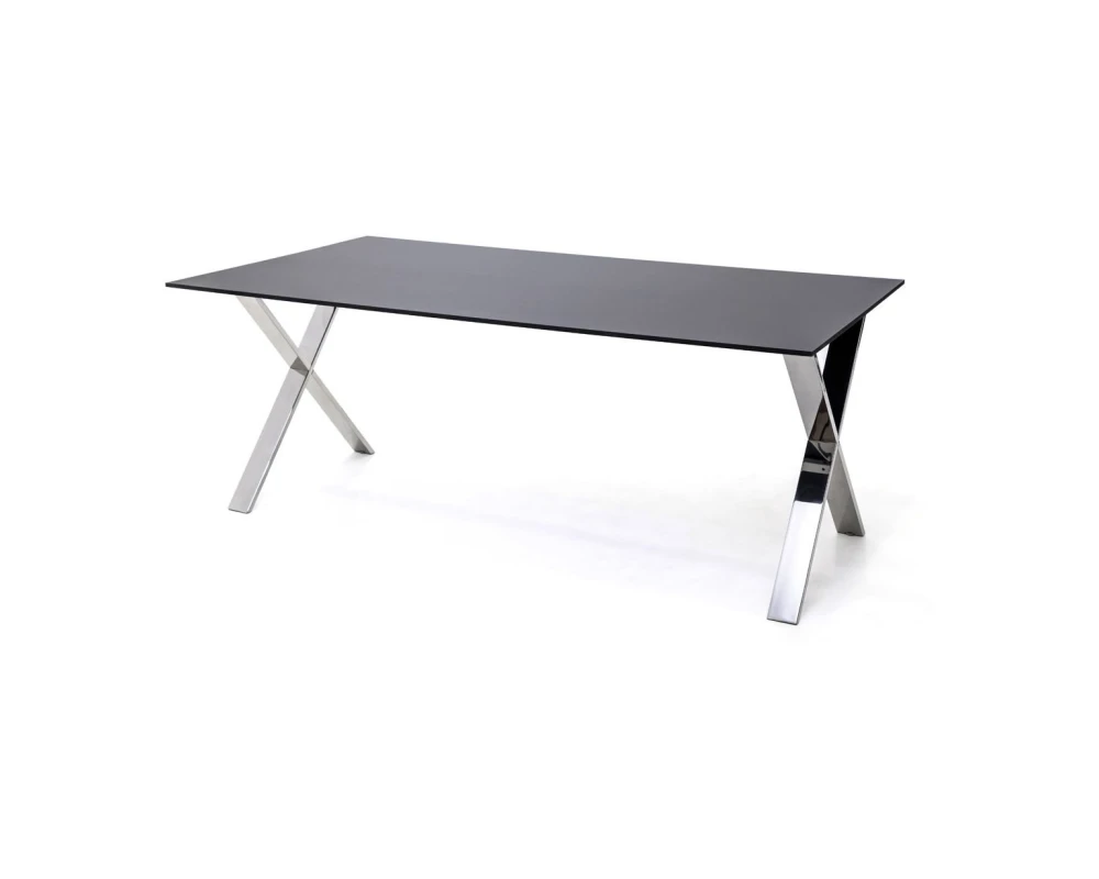 Стол письменный L190 190x90x75 Ancona Черный/Хром