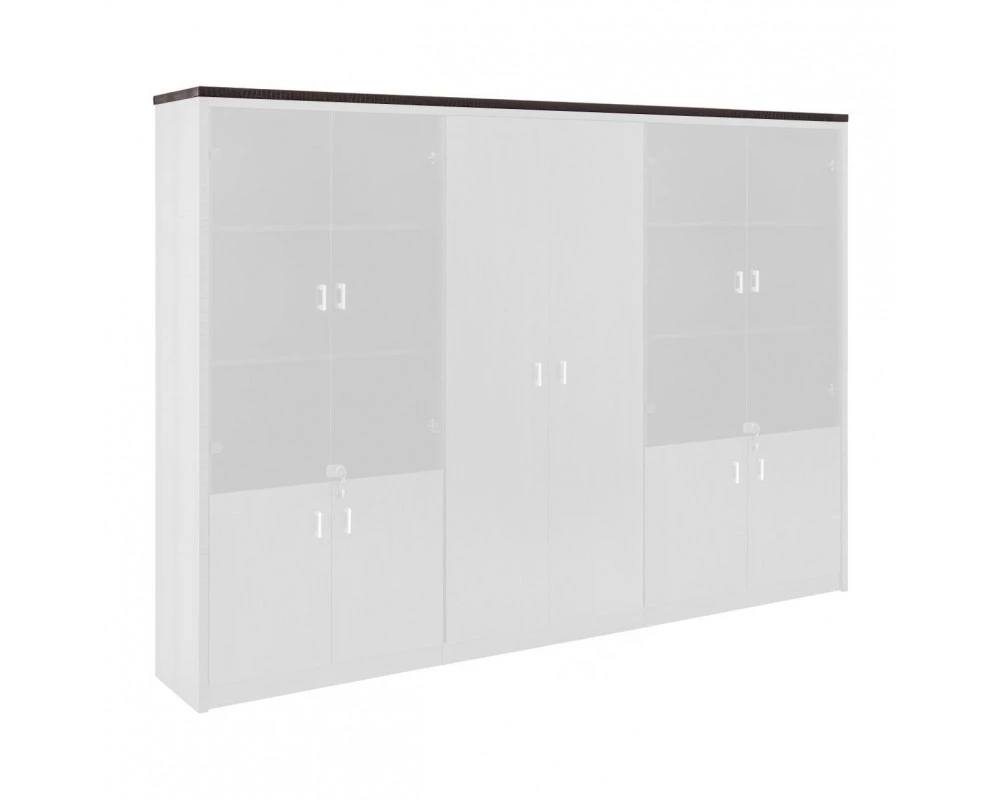 Топ для шкафа 240см 246x42x2,7 Positano/Sirius Темно-коричневый