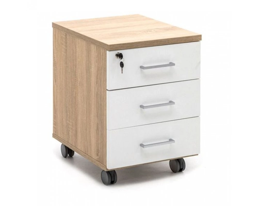 Тумба подкатная standard 41x50x60 Tour Дуб калифорния/Белый