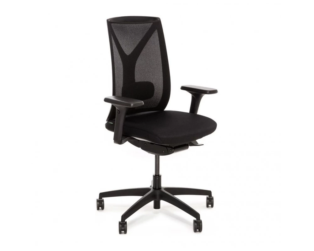 Кресло Dion Mesh 1D Сетка/Ткань, Черный