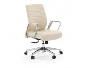 Кресло LINE/B Натуральная кожа, Бежевый images