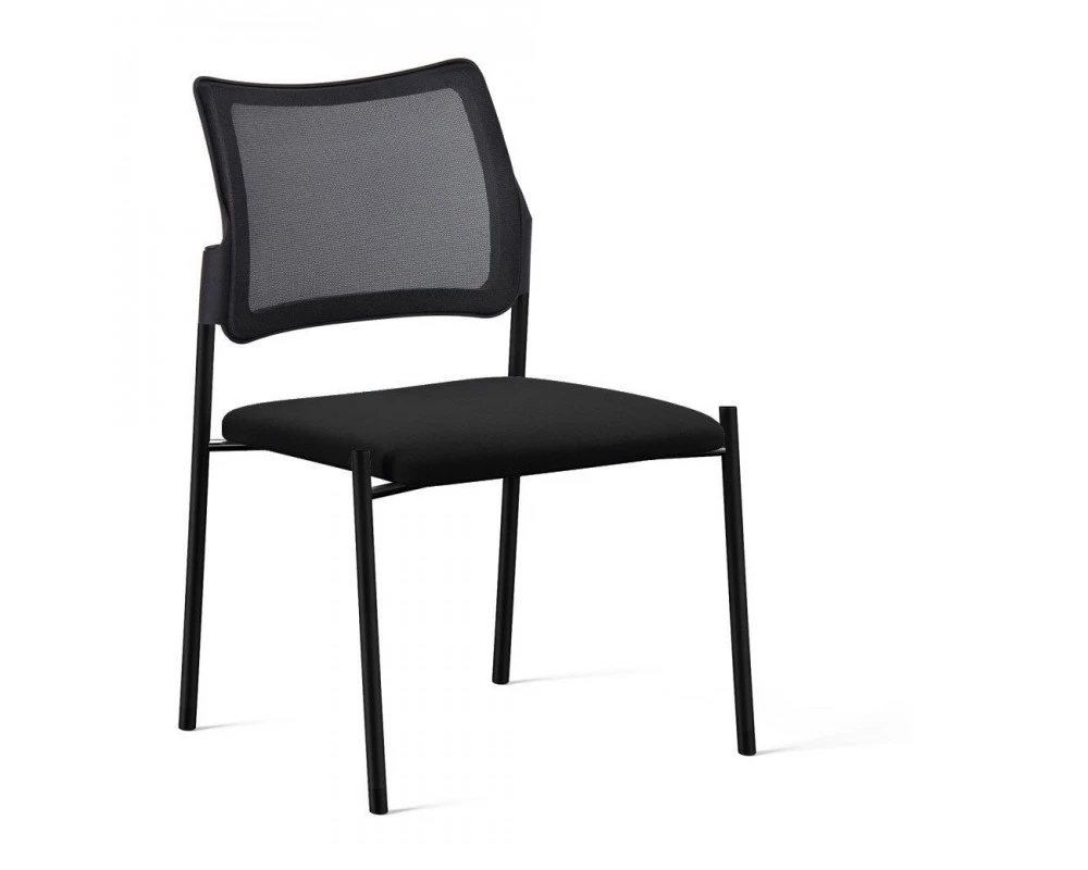 Кресло Pinko Mesh Black на опорах Сетка/Ткань, Черный