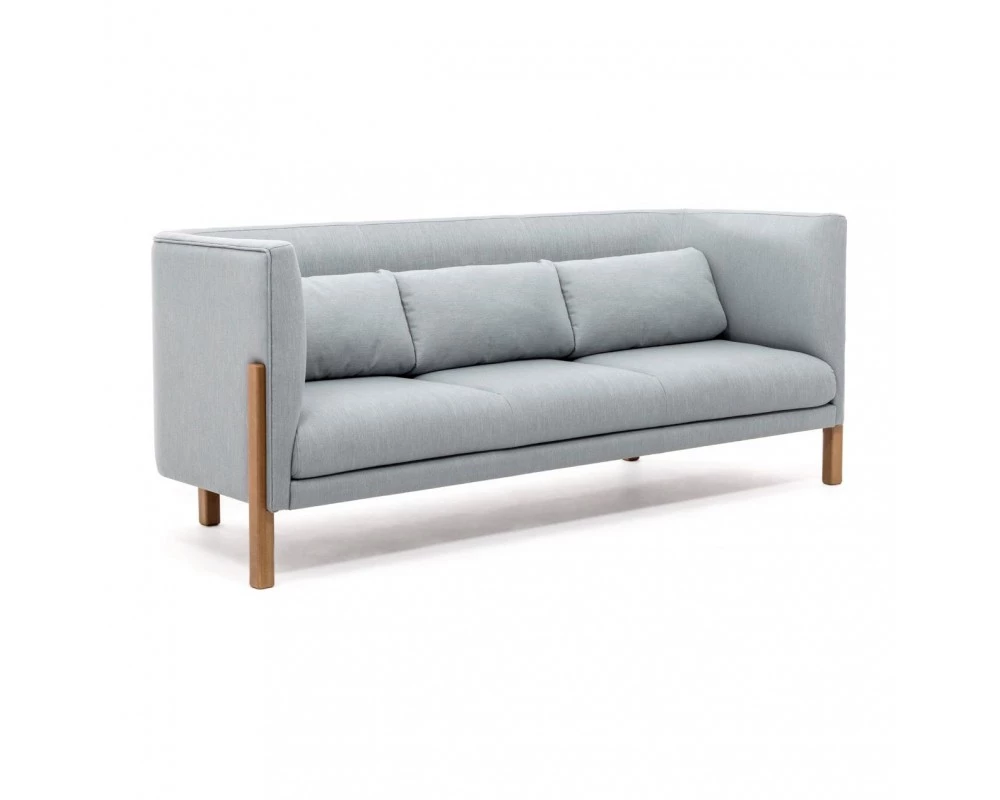 Диван 3-х местный Tordino низкий Ткань, Серо-голубой