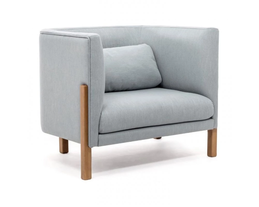 Кресло Tordino низкое Ткань, Серо-голубой