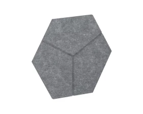 Настенная панель шестигранная (3 луча) VE.NP-6G3L-200 400x346x12 AcustiX images